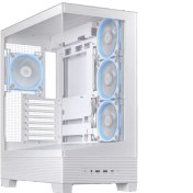 تصویر کیس کامپیوتر ایسوس A31 Plus ARGB Mid Tower سفید ASUS A31 Plus ARGB Mid Tower White Computer Case