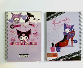 تصویر دفتر مجلد ۸۰ برگ مدل کرومی 