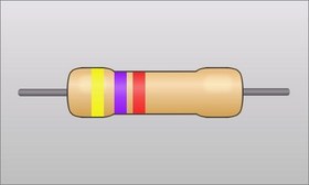 تصویر مقاومت 4/7kΩ وات 1/4 