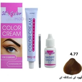 تصویر پک رنگ ابرو سلیک کالر شماره 4/77 قهوه ای نسکافه ای 
