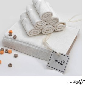 تصویر حوله دستی بهباف آذر 