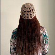 تصویر کلاه بافتنی گلبهار 