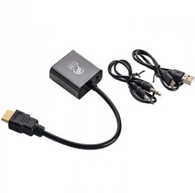 تصویر مبدل HDMI به VGA پی نت (با کابل صدا) 