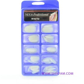تصویر ناخن مصنوعی 100 عددی شیری نوآ ا Neva artificial nails Neva artificial nails