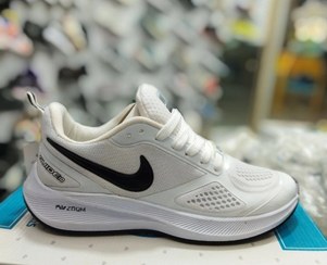 تصویر کفش ورزشی مردانه نایک مدل گاید 10 – سفید مشکی - ۴ Nike Air Zoom Guide 10 Men's Running Shoes – White/Black