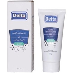 تصویر ژل بهداشتی آقایان دلتا150گرم DELTA natural genital cleaning gel for men 