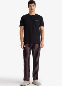 تصویر لباس راحتی مردانه مشکی دفکتو 