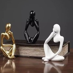 تصویر دکوری متفکر ترند آدمک دکوراتیو مجموعه سه عددی 