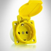 تصویر پریز توکار ارتدار تابلویی بهداد الکتریک مدل نیکان Behdad Electric Nikan Panel Mounted Grounded Socket
