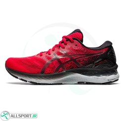 تصویر کتانی رانینگ مردانه اسیکس طرح اصلی Asics Gel Nimbus 23 Red Black 