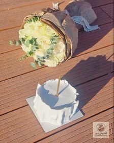 تصویر کیک و باکس گل برای روز مادر | کد: ZNB-T9H 