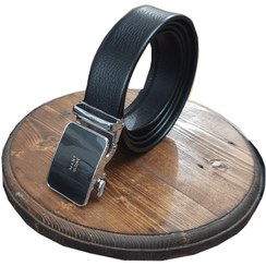 تصویر کمربند چرمی مردانه مشکی مدل ریلی mont blanc 