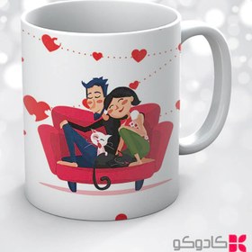 تصویر ماگ طرح ولنتاین کد 14072 