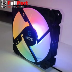 تصویر فن کیس گیمینگ انزو مدل 003 ENZO FAN-003 Gaming Dual Ring 8 color LED Case Fan