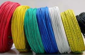 تصویر سیم نسوز سیلیکونی آبی سایز S 1*0.35 افشان قلع اندود (آگر) AWG 22 BLU