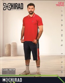 تصویر ست تیشرت با شلوارک مردانه هیراد کد 40734 
