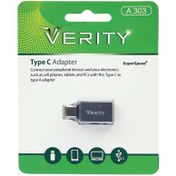 تصویر OTG تبدیل USB به تایپ سی وریتی مدل A303 Verity 