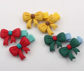 تصویر گل سر انبری پاپیونی (2 عددی) 