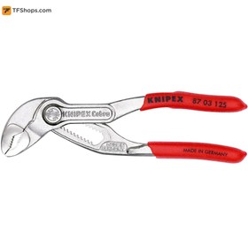 تصویر انبر کلاغی کبری کنیپکس مدل 8703125 سایز 125 میلی متر Cobra® High-Tech Water Pump Pliers