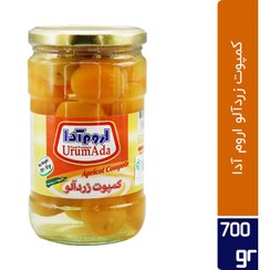 تصویر کمپوت زردآلو شیشه ای اروم آدا 