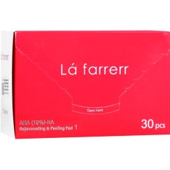تصویر پد جوان کننده و لایه بردار پوست AHA 10%-HA شماره 1 لافارر | 30 عددی 