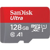 تصویر کارت حافظه MicroSDXC سن دیسک مدل Ultra UHS-I U1 A1 V10 Class 10 128GB 140MB/s SanDisk Ultra UHS-I U1 A1 V10 Class 10 128GB 140MB/s MicroSDXC Memory Card