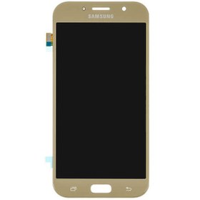 تصویر تاچ ال سی دی گوشی موبایل سامسونگ SAMSUNG GALAXY A720 / A7 2017 ساخت چین OLED طلایی 