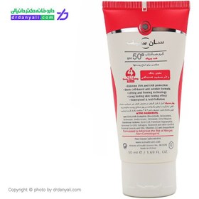 تصویر کرم ضد آفتاب و ضد چروک سان سیف بی رنگ مناسب انواع پوست SPF50 SunSafe Sunscreen Anti Aging invisible for all skin types SPF50