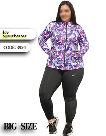 تصویر ست سویشرت شلوار بیگ سایز ورزشی زنانه NIKE کد 004 NIKE womens big size sports pants sweatshirt set code 004