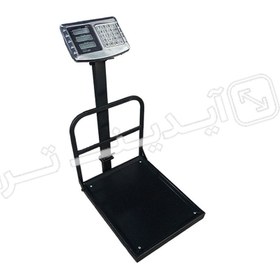 تصویر باسکول تاشو 300 کیلویی کمری گارد دار 300 kg folding scale with waist guard