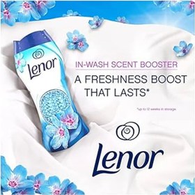 تصویر دانه های خوشبو کننده لباس لنور رایحه گل های بهاری وزن 210 گرم Lenor clothes air freshener seeds scent of spring flowers 210gr