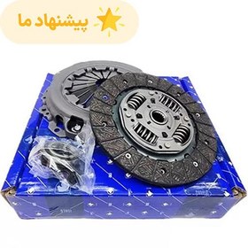 تصویر دیسک و صفحه کلاچ ایساکو مناسب دنا کد 0670302798 با بلبرینگ پری‌دمپر ۶ فنر 