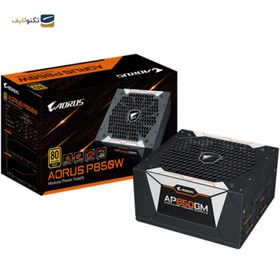 تصویر پاور کامپیوتر گیگابایت مدل AORUS AP850GM 80 PLUS GOLD Gigabyte AORUS AP850GM 80 PLUS GOLD Computer Power Supply