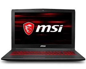 تصویر MSI GV62 8RD-275 15.6 &quot;Laptop Performance Gaming NVIDIA GTX 1050Ti 4G، Intel Core i5-8300H، 8 GB، 256 GB NVMe SSD، Red Backlit KB، Win 10 Home، Aluminium Black (تجدید شده) 
