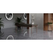 تصویر مارابو سرامیک اورانو دارک گری پولیش سایز 60*120 | طوسی تیره طرح بتن براق 