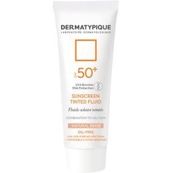 تصویر ضد آفتاب رنگی فلویید +SPF50 درماتیپیک - بژ طلایی DERMATYPIQUE SUNSCREEN TINTED FLUID SPF50+ 50 ML