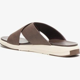 تصویر صندل مردانه با بند ضربدری و راحت پوشیدنی برند le confort Men Cross Strap Slip-On Sandals