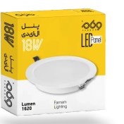 تصویر پنل 18 وات گرد توکار فرنام 