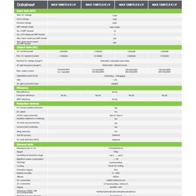 تصویر اینورتر خورشیدی GROWATT MAX 120K 