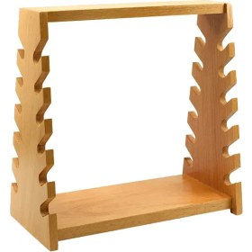 تصویر پایه پیپت چوبی ۱۲ خانه 