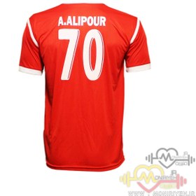 تصویر تی شرت طرح پرسپولیس ورزشی مدل Alipour-2019 