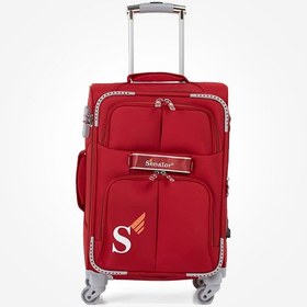 تصویر چمدان سناتور چهار چرخ‌ اسپینر سایز بزرگ مدل LL003-32 Senator Soft-Shell Luggage Extra Large Size Expandable Lightweight, Check in Size Luggage with Spinner Wheels 4 LL003