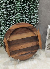 تصویر سینی چوبی(گردو) 