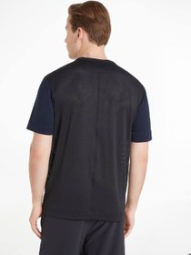 تصویر تی‌شرت مردانه کلوین کلاین - آستین کوتاه - ورزشی - پلی استر، مشکی برند Calvin Klein Calvin Klein Men's T-Shirt - Short Sleeves - Sportswear - Polyester , Black