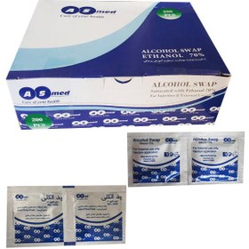 تصویر پد الکلی ASMED بسته 200 عددی 