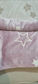 تصویر پتو شبنما تک نفره - طوسی مدل ستاره 