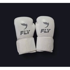 تصویر دستکش بوکس سفید اورجینال Fly 