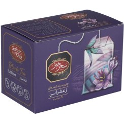 تصویر چای سیاه کیسه‌ای زعفرانی سحر خیز بسته 20 عددی 
