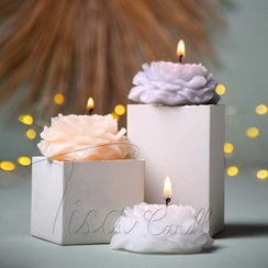 تصویر شمع گل شمع تزیئنی اکسسوری دستسازشمعی طرح آلاله Candel handmade