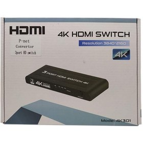 تصویر سوئیچ 5 پورت HDMI مدل 4K501 کیفیت 4K HDMI Splitter 5 Port